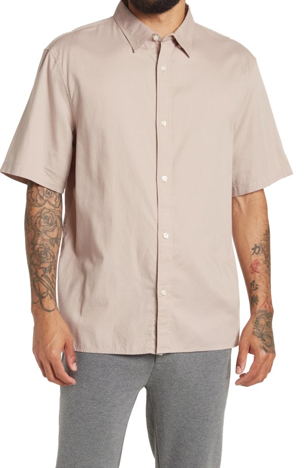 Lightweight Oxford Short Sleeve Standard Fit Shirt