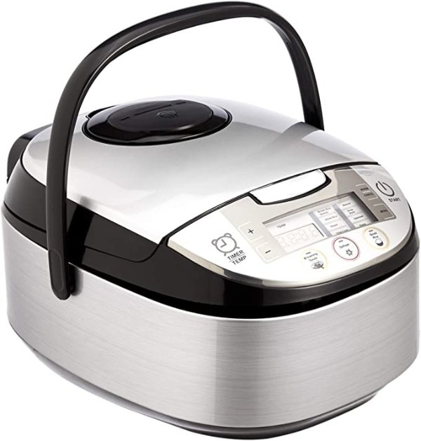 Multi-Functional Rice Cooker - 5.5-Cup Uncooked (11-Cup Cooked), Silver