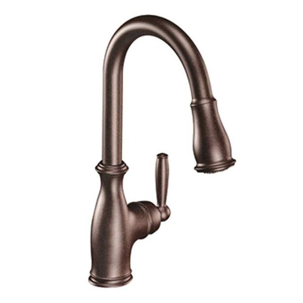 7185ORB Brantford One-Handle Pulldown Kitchen Faucet Featuring Power Boost and Reflex