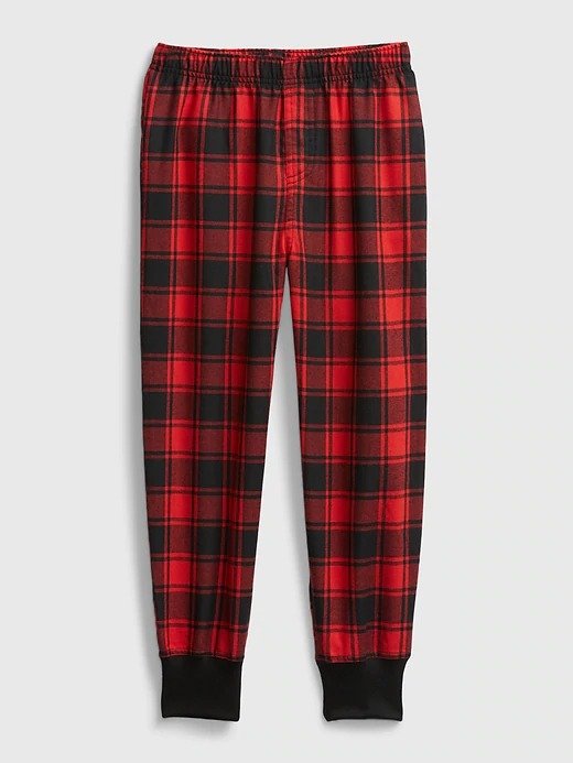 Kids Flannel Pull-On Joggers