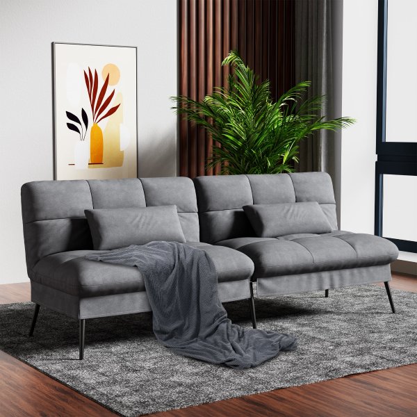 Comhoma Convertible Upholstered Futon Sleeper Sofa Bed 4 Colors