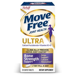 Move Free Vitamins D & K2 + Calcium Fructoborate Ultra Bone Strength Support 30 Tablets