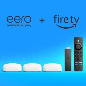 Amazon eero Pro 6 system (3-pack) with FireTV Stick 4K Max
