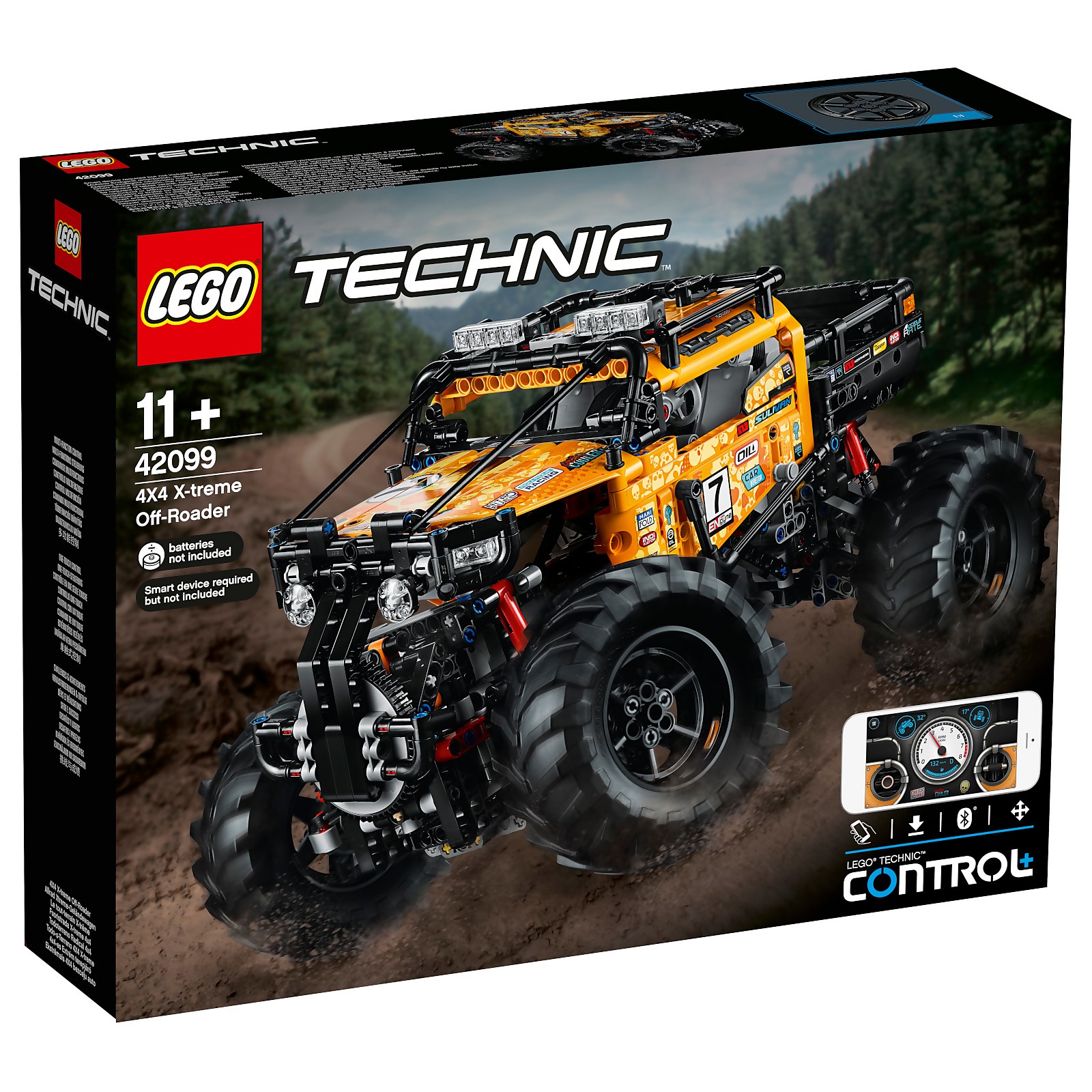 乐高科技系列LEGO Technic: Control+ 4x4 X-treme Off-Roader Truck Set (42099)