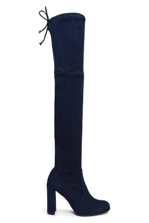 Suede thigh boots
