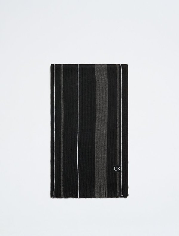 Tonal Stripe Scarf | Calvin Klein