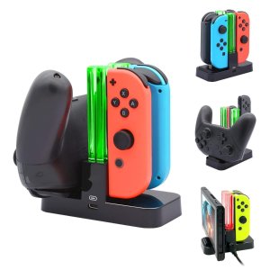FastSnail Joy-Con and Pro Controller Charger for Nintendo Switch
