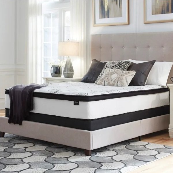 Ashley Chime Twin 12 Inch Hybrid Plush Bed in a Box Mattress