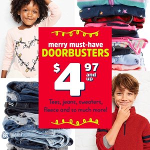 Last Day: Tees, Jeans, Logo Fleece, Cozies and More Doorbuster Sale