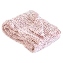 Organic Baby Cable Knit Sweater Blanket