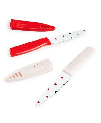 2-Pc. Printed Paring Knives with Sheaths, Created for Macy's