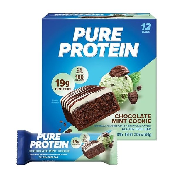 Pure Protein 高蛋白巧克力薄荷口味营养棒
