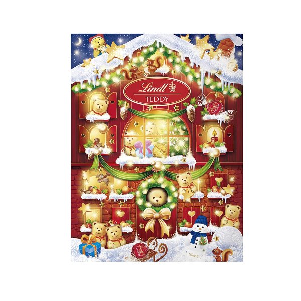 Lindt Holiday Chocolate Teddy Bear Advent Calendar, 6.1 oz