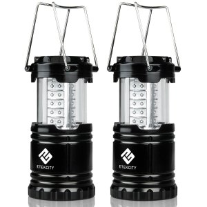 Etekcity 2 Pack Portable Outdoor LED Camping Lantern Flashlights