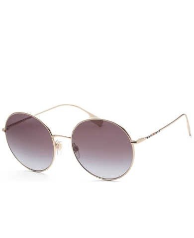 Burberry Women's Gold Round Sunglasses SKU: BE3132-11098G UPC: 8056597599870