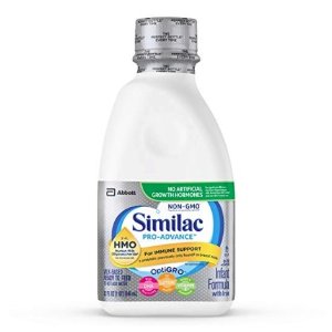 Similac Pro-Advance Non-GMO with 2'-FL HMO Infant Formula Ready-to-Feed, 1qt Bottles (Pack of 6) @ Amazon