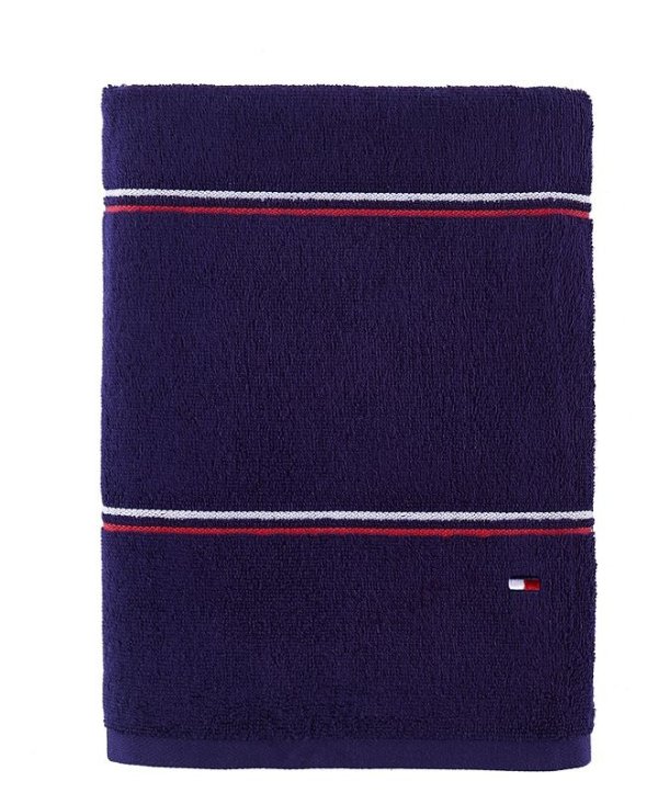 Modern American Double Stripe 30" x 54" Cotton Bath Towel