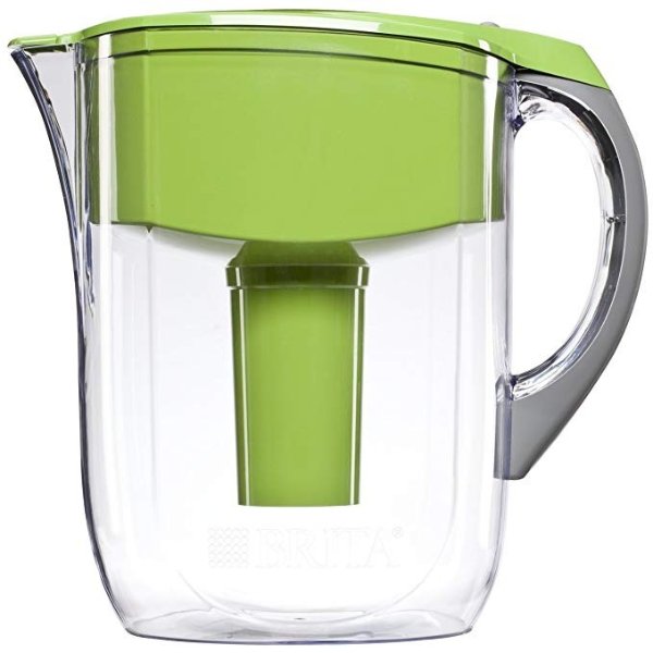 Large 10 Cup Water Filter Pitcher with 1 Standard Filter, BPA Free – Grand, Green - 35940