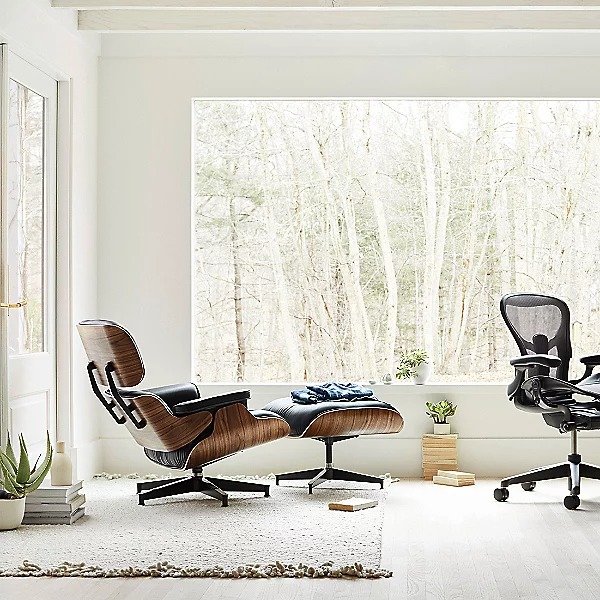 Eames Lounge Chair with Ottoman by Herman Miller at Lumens.com