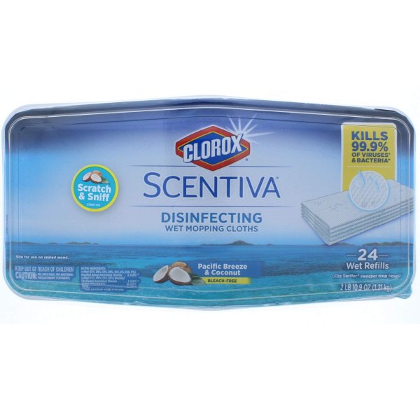 Clorox - 32034 Scentiva Disinfecting Wet Mopping Cloths