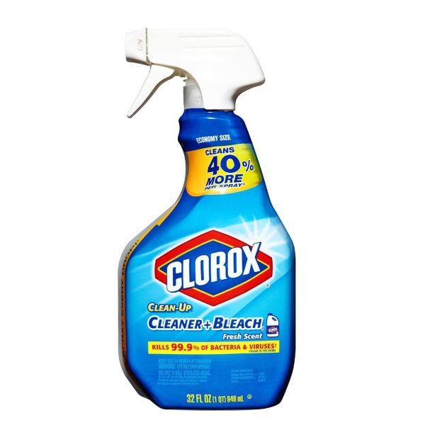 Clorox Clean-Up All Purpose Cleaner Spray Bottle with Bleach, Fresh Scent, 32 Fl Oz