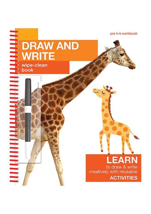 Draw and Write Wipe Clean Workbook With Marker