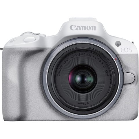 Canon EOS R50 Mirrorless Vlogging Camera (White)
