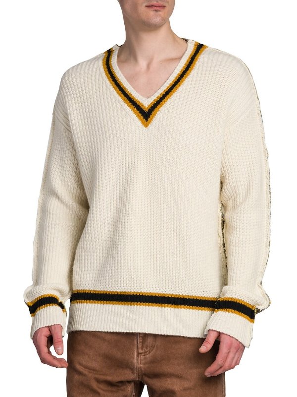 Alpaca-Wool V-Neck Sweater
