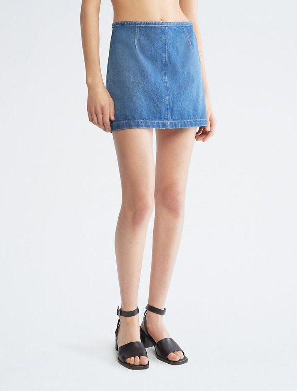 Sunbleached Denim Mini Skirt | Calvin Klein