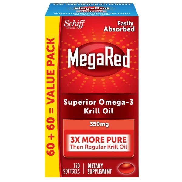 Omega-3 磷虾油胶囊 350 mg 120粒