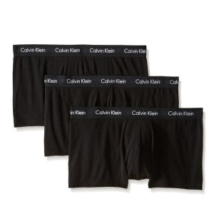 Calvin Klein 黑色男士平角内裤 3条装