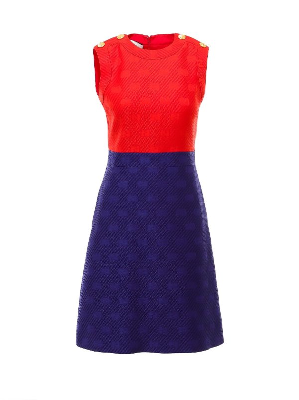 GG Diagonal Two-Tone Dress - Cettire