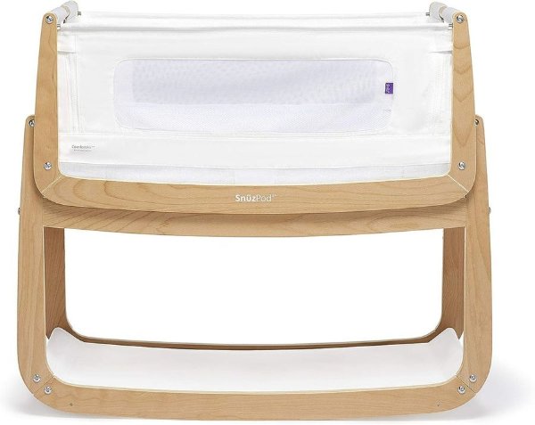 Pod4 Bedside Crib - Natural
