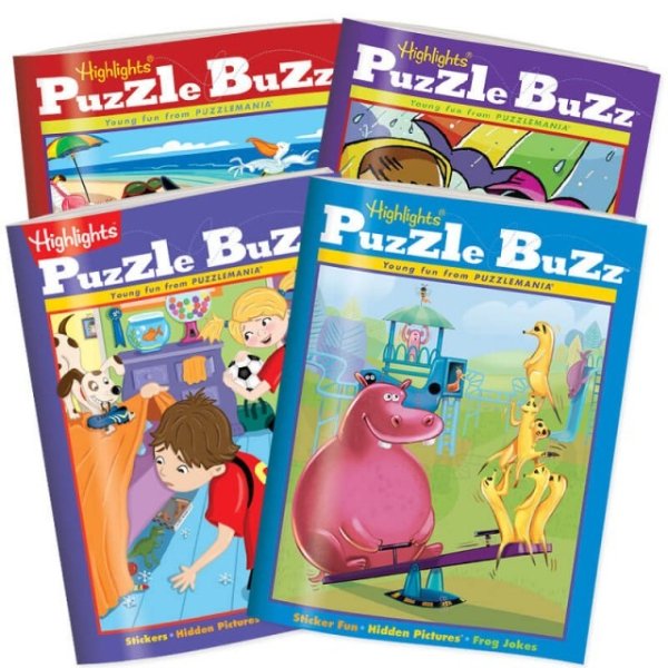 Puzzle Buzz趣味书4本