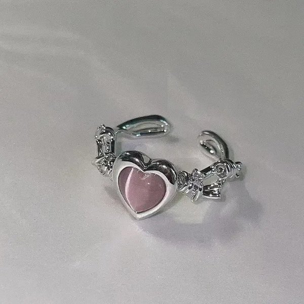 1pc Adjustable Heart Ring - Clothing, Shoes & Jewelry - Temu