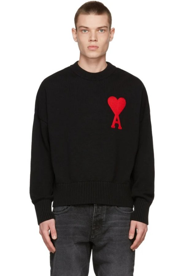 Oversize Ami de Coeur Crewneck Sweater