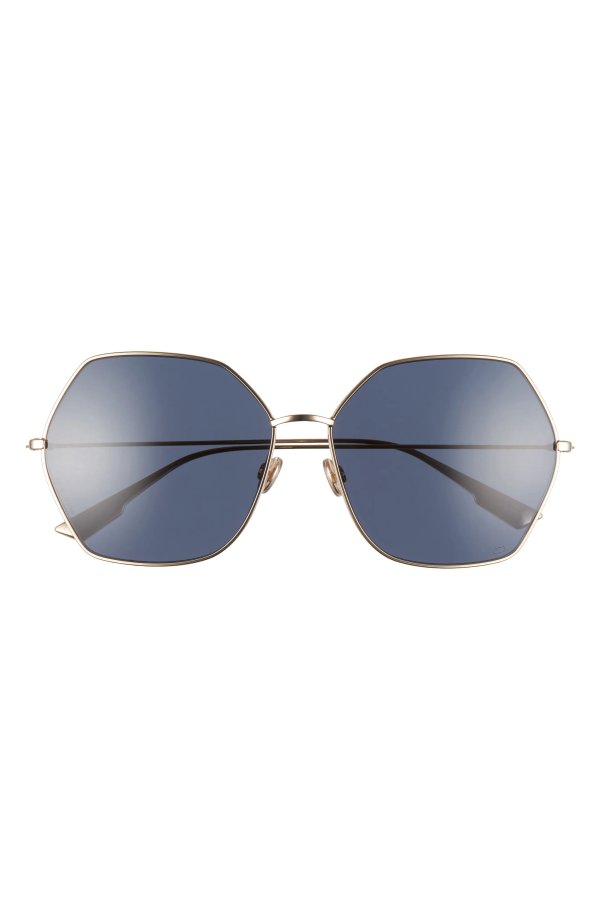 Stellaire 8 62mm Oversize Gradient Geometric Sunglasses