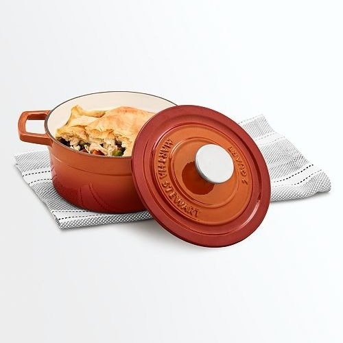 Cast Iron Enameled 2-Qt. Round Covered Dutch Oven, Created for Macy's