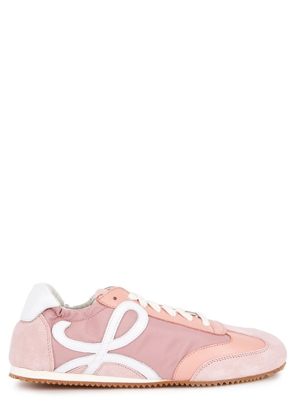 Ballet Runner light pink leather sneakers