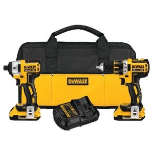 DEWALT DCK281D2 20V Max XR Lithium Ion Brushless Compact Drill/Driver & Impact Driver Combo Kit