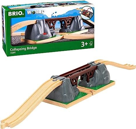 World - 33391 Collapsing Bridge | 3 Piece Toy Train Accessory for Kids Age 3 and Up