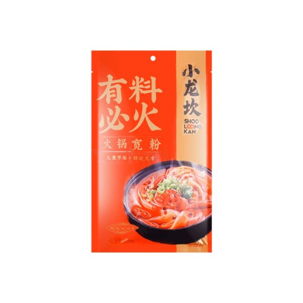 XIAOLONGKAN Wide Sweet Potato Vermicelli - Hot Pot Noodles, 7.05oz