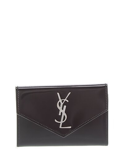 Monogram Small Leather Envelope Wallet / Gilt