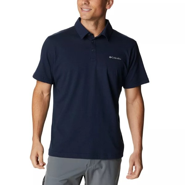 Men's Thistletown Hills Logo-Print Tech Polo Shirt