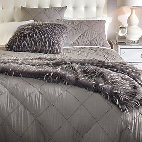 Trapuntino Summer Double Single or 1 Square and Half Bedspread Dove