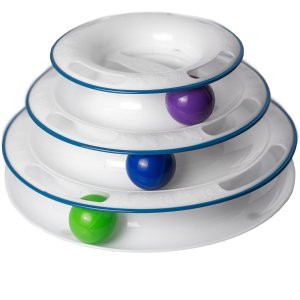 Cat Toys Interactive fun with 3-Level Tower Ball & Track