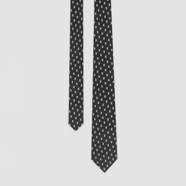 Classic Cut Monogram Motif Silk Jacquard Tie