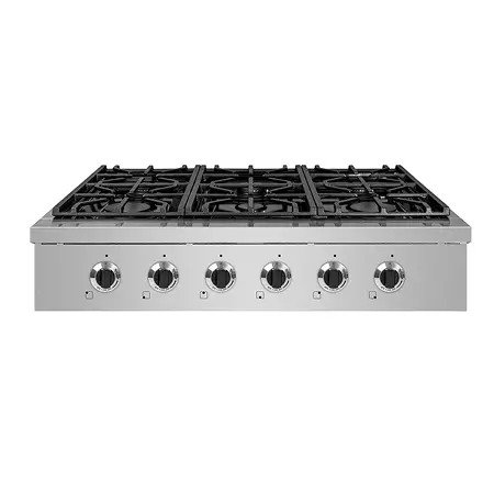NXR Stainless Steel 36" Gas Cook Top with 6 Burners - Sam's Club