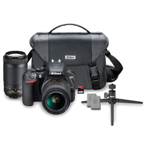 Nikon D3500 24MP DSLR Camera with 18-55mm + 70-300mm lens