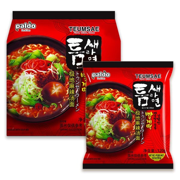Paldo Fun & Yum 韩式速食麻辣汤面5包装